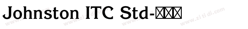 Johnston ITC Std字体转换